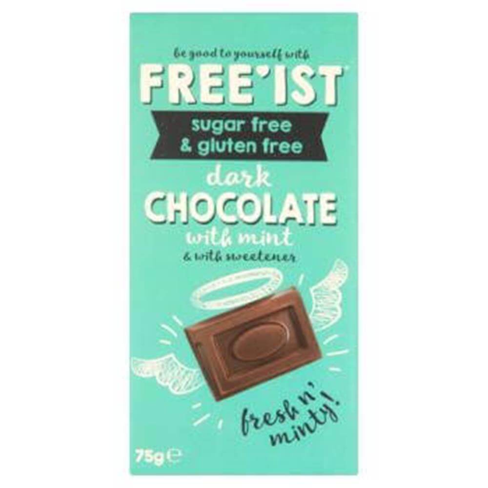 Free'ist Dark Chocolate With Mint Bar 75g